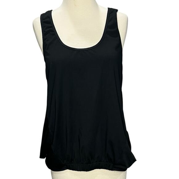 Fabletics Lucia Tank Top Women L Black Reversible Switchback Performance Workout - Picture 5 of 15